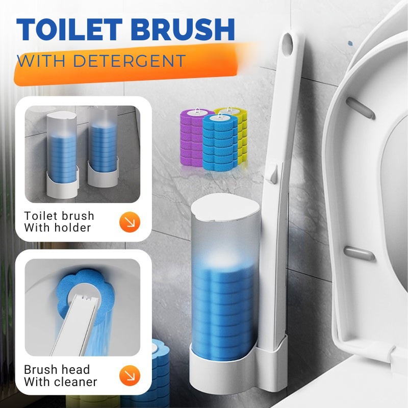 【LAST DAY SALE】Toilet brushes with detergent