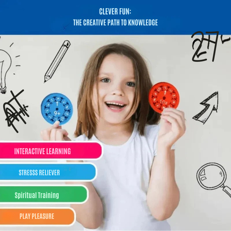 Math Whirl - Educational Montessori Spinning Wheel for Interactive Learning and Math Game