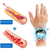 Ultrasonic Fat Burning and Detox Bracelet - Magnetic Lymphatic Drainage Wristband for Weight Loss and Detoxification