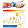 Ultrasonic Fat Burning and Detox Bracelet - Magnetic Lymphatic Drainage Wristband for Weight Loss and Detoxification