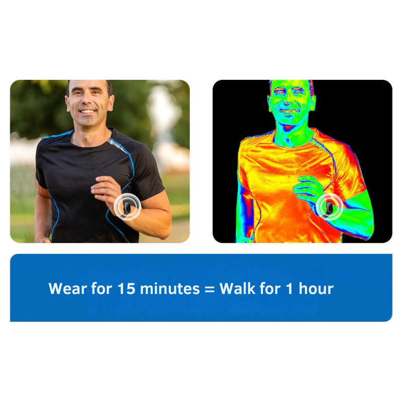 Ultrasonic Fat Burning and Detox Bracelet - Magnetic Lymphatic Drainage Wristband for Weight Loss and Detoxification