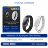 Ultrasonic Fat Burning and Detox Bracelet - Magnetic Lymphatic Drainage Wristband for Weight Loss and Detoxification