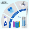 【LAST DAY SALE】Toilet brushes with detergent