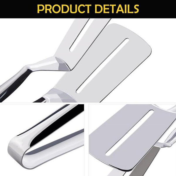 Double-sided shovel clamp in stainless steel