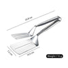 Double-sided shovel clamp in stainless steel