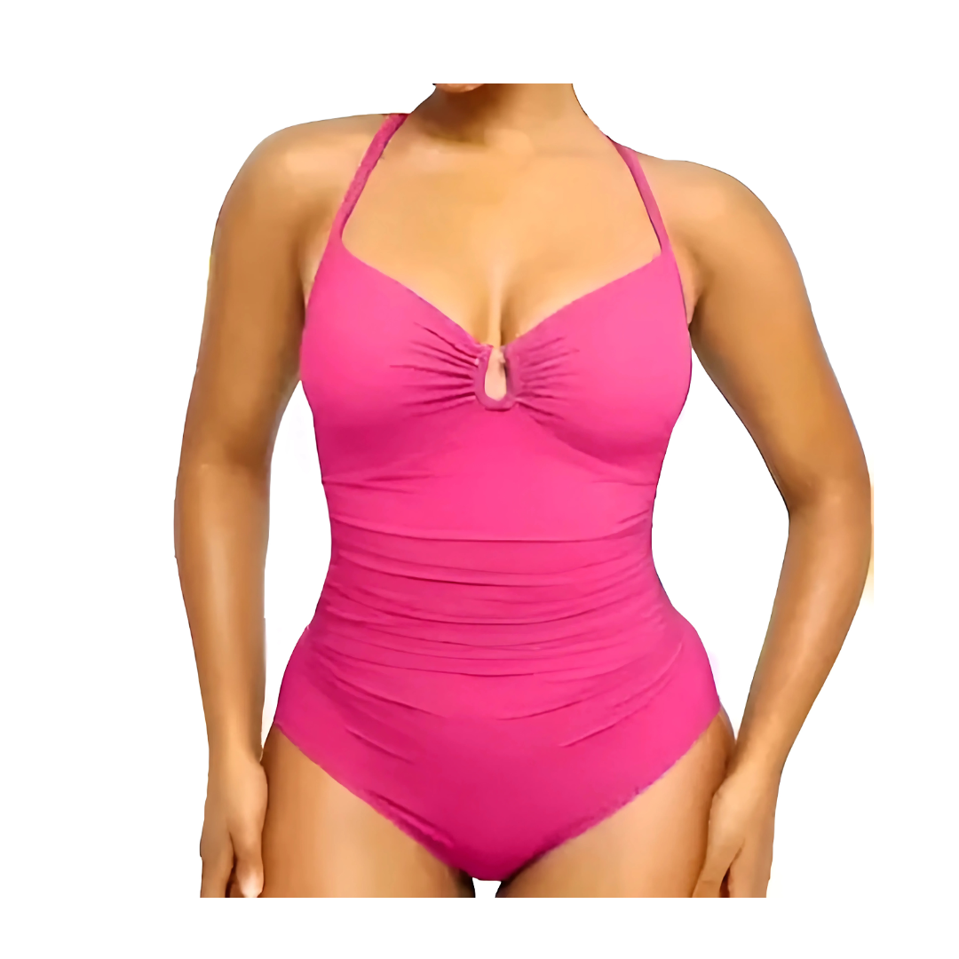 Shaping Swimsuit: Elegant Cross Straps On The Back Shaping Swimsuit