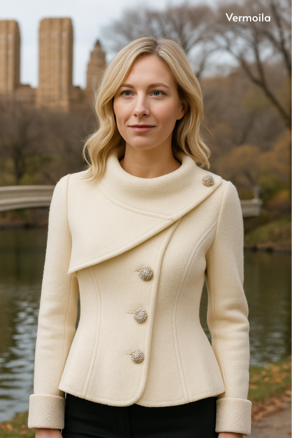 Lola | Asymmetric Buttoned Blazer