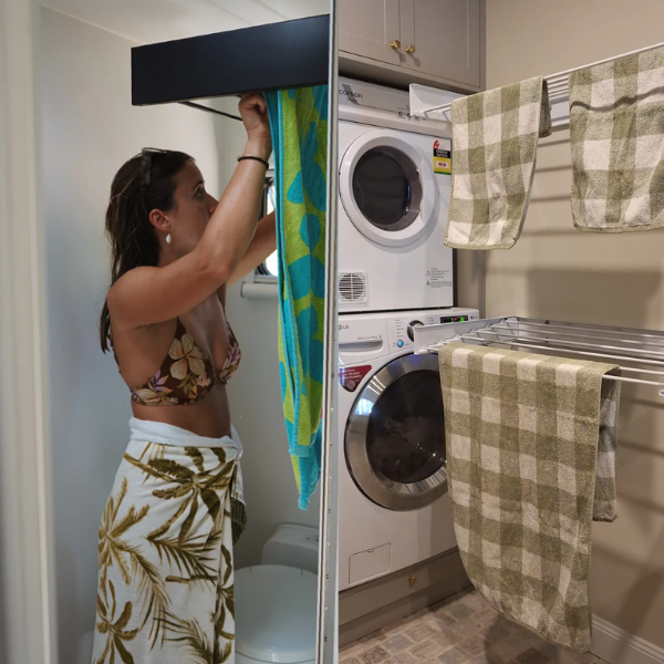 Wall Mounted Drying Rack - Foldable Indoor and Outdoor Drying Rack