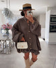 Oversized cardigan Jalsien brown