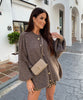 Oversized cardigan Jalsien brown