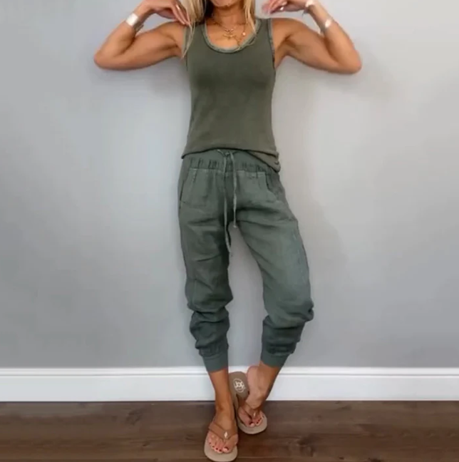 Mirana - Dames Tweedelig Effen Set, Comfortabel en Stijlvol
