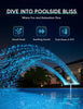 Solar Pool Fountain with LED & Double Spray Arch – For Nighttime Pool Magic