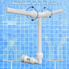Solar Pool Fountain with LED & Double Spray Arch – For Nighttime Pool Magic