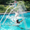 Solar Pool Fountain with LED & Double Spray Arch – For Nighttime Pool Magic