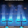 Solar Pool Fountain with LED & Double Spray Arch – For Nighttime Pool Magic