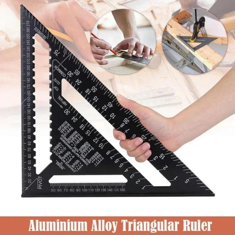 Triangle Ruler - Aluminum Alloy Triangle Ruler For Woodworking