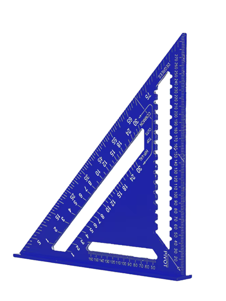 Triangle Ruler - Aluminum Alloy Triangle Ruler For Woodworking