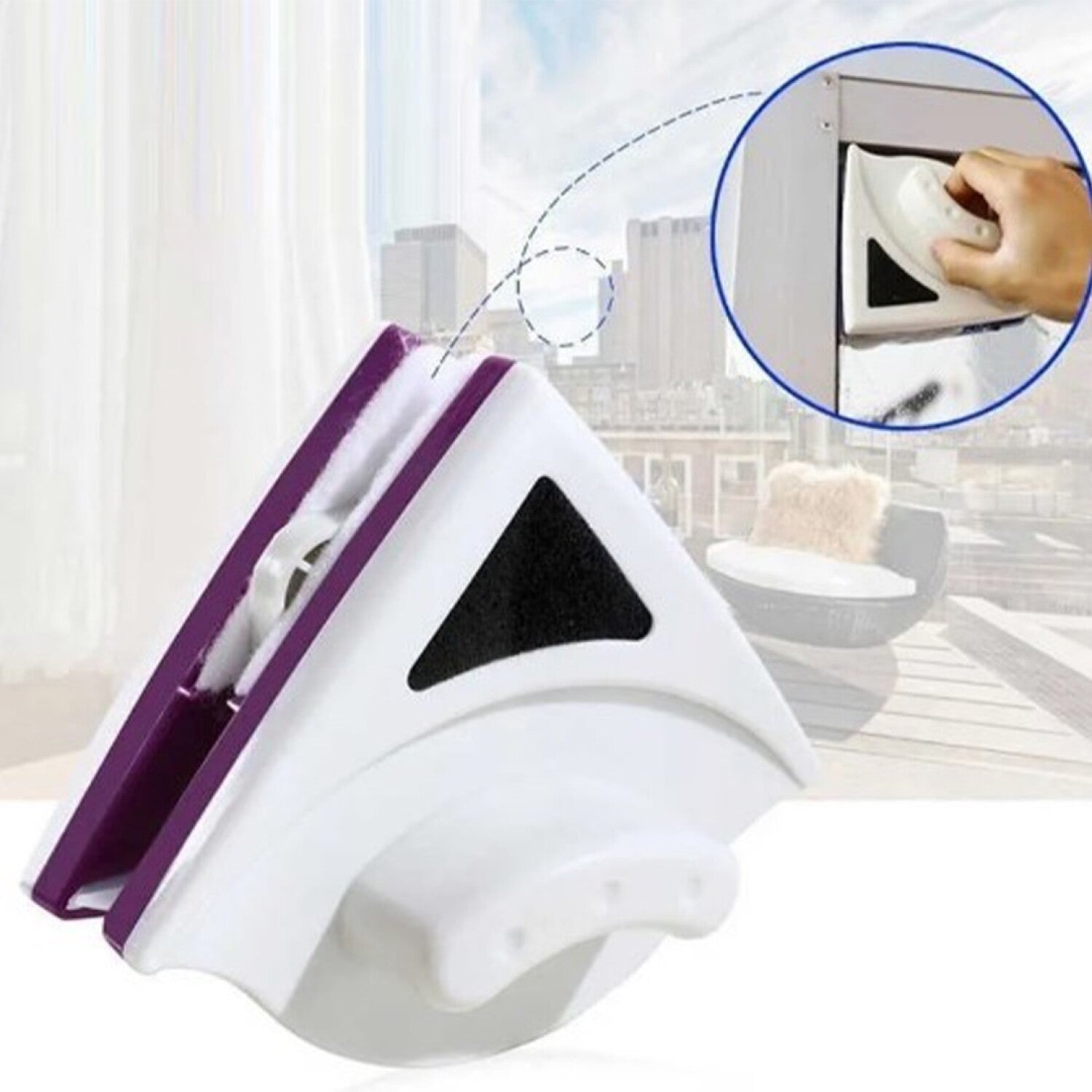 Triangular Magnetic Window Cleaner