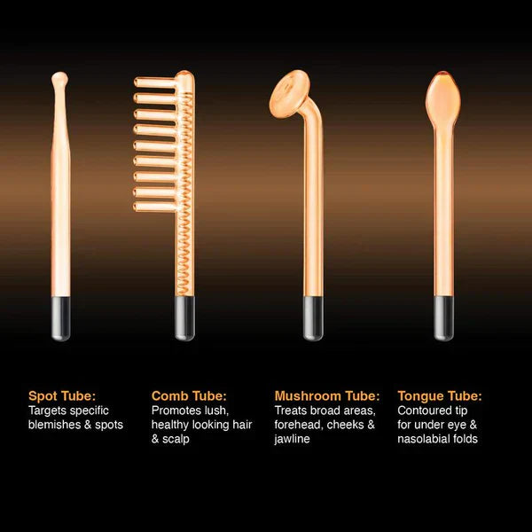 High-frequency device for a radiant and clear complexion