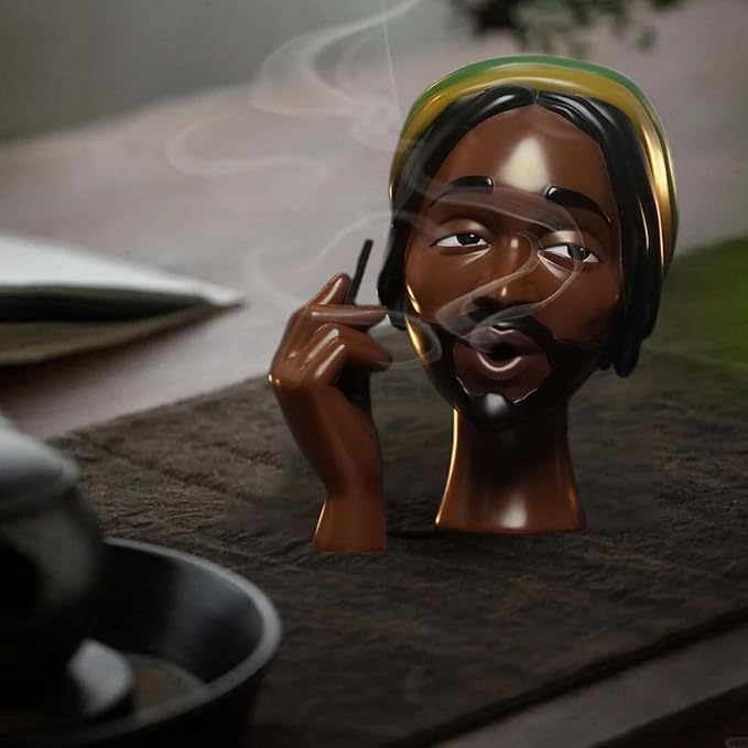 Head Incense Burner Black Woman