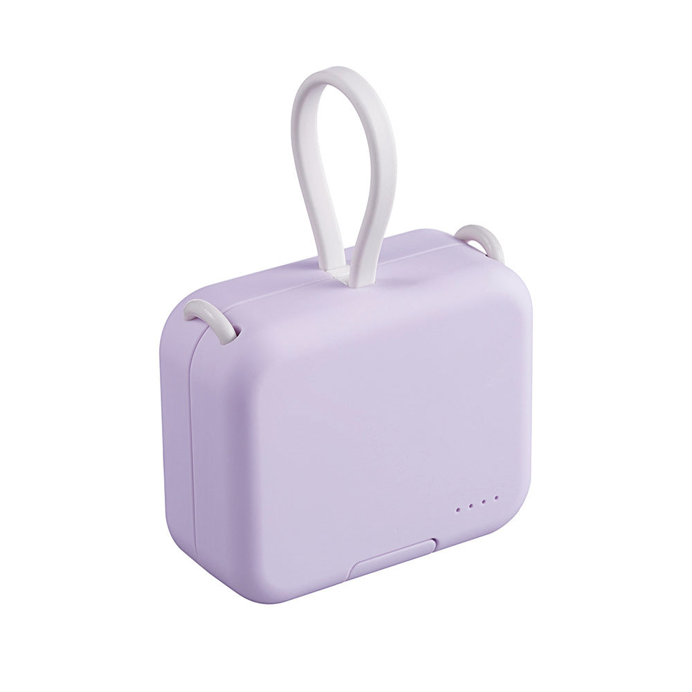2 in 1 mini power bank - charge and watch at the same time!