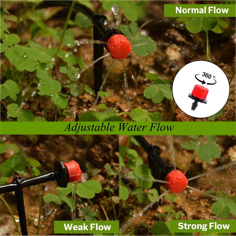 100 pieces Adjustable irrigation drippers (free hole opener)