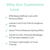 Hairbrush for defined curls without frizz