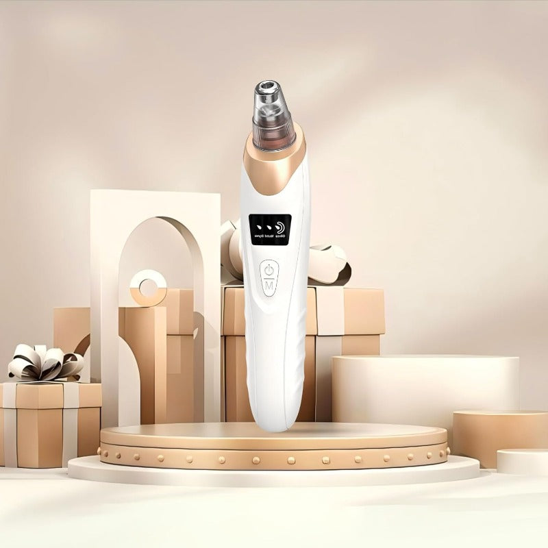 Rechargeable Pore Vacuum Cleaner - 6-in-1 Blackhead Remover with Smart Display and Suction Device