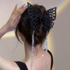 Elegant Tassel Butterfly Hair Clip – Vintage Hair Accessory