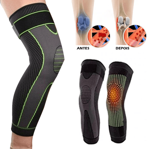 Self-heating knee brace: quick relief from pain