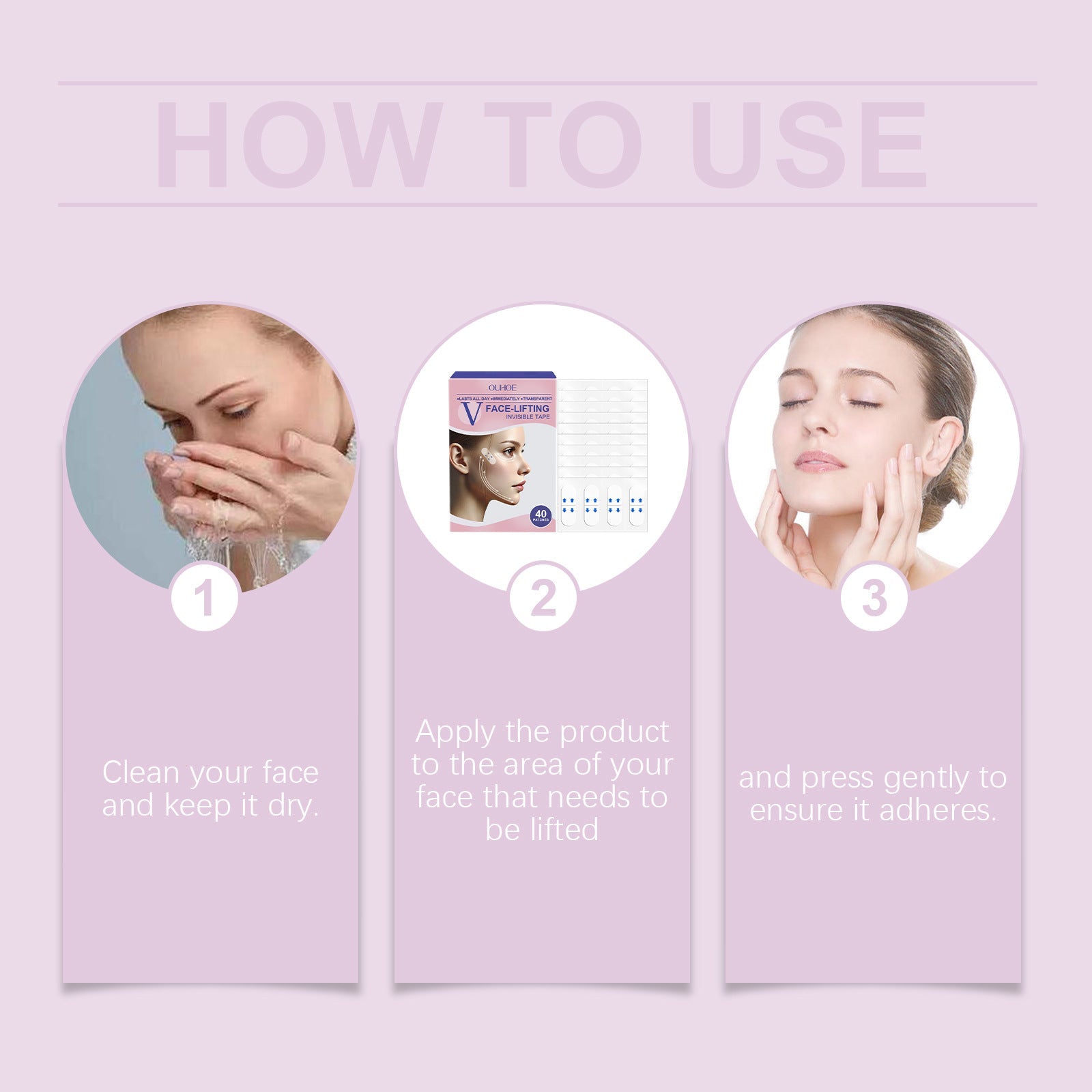 BeauAlori Invisible Face Lift Tape