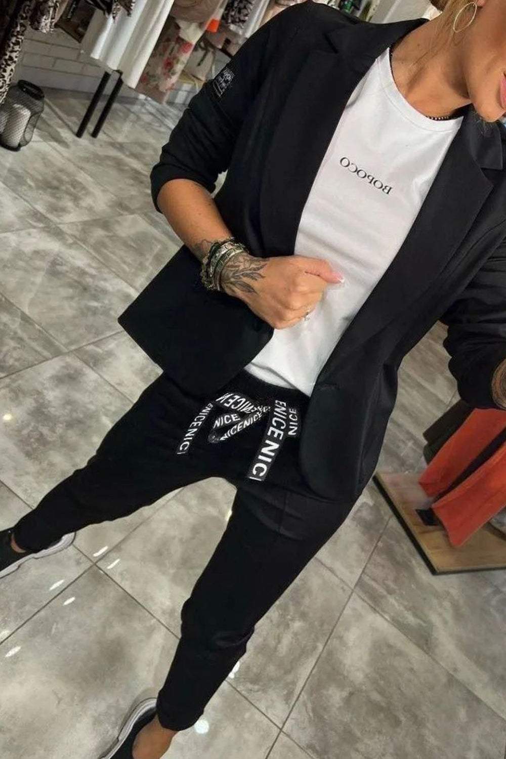 Dulce™ – Two-Piece Set | Top Jacket & Elastic Pants