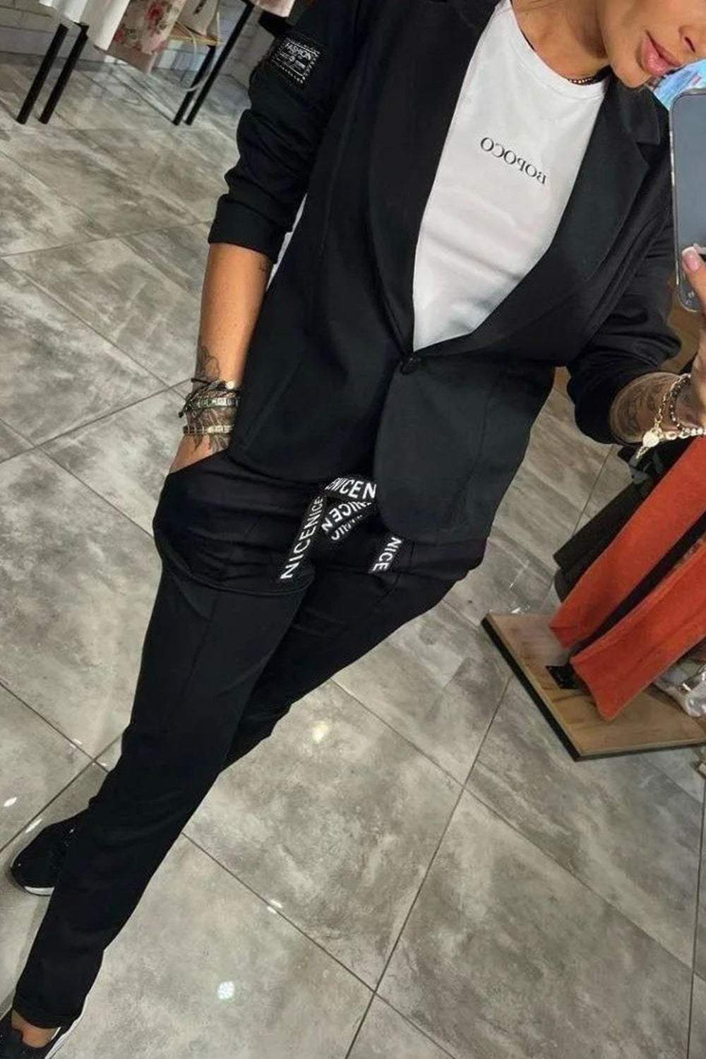 Dulce™ – Two-Piece Set | Top Jacket & Elastic Pants