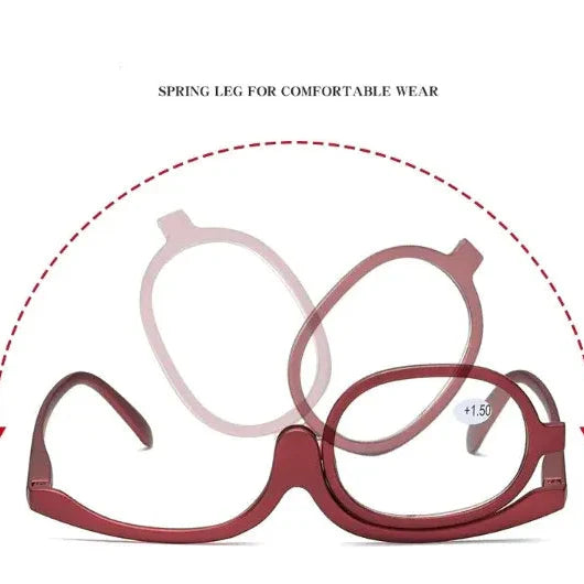 Rotating Makeup Glasses: Precision and Comfort