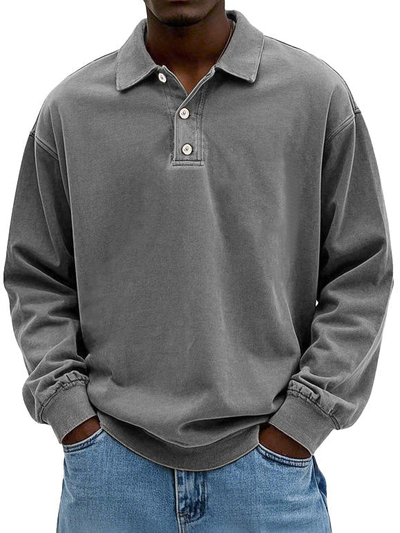 Claudio | Men's Vintage Long-Sleeve Shirt – Timeless Elegance & Comfort