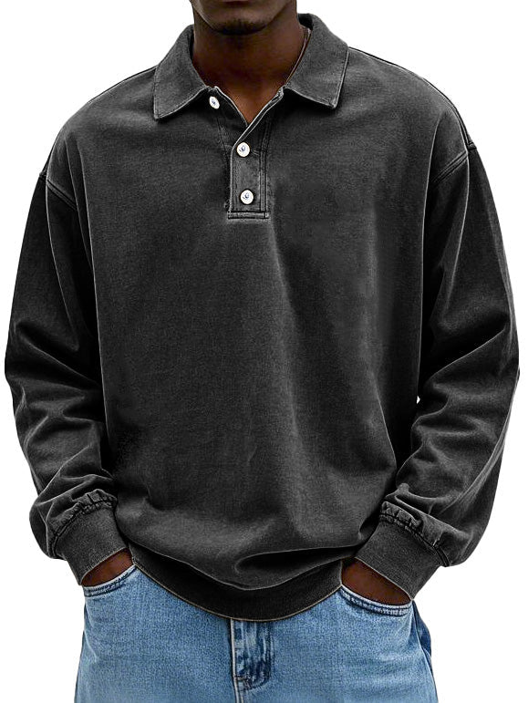 Claudio | Men's Vintage Long-Sleeve Shirt – Timeless Elegance & Comfort