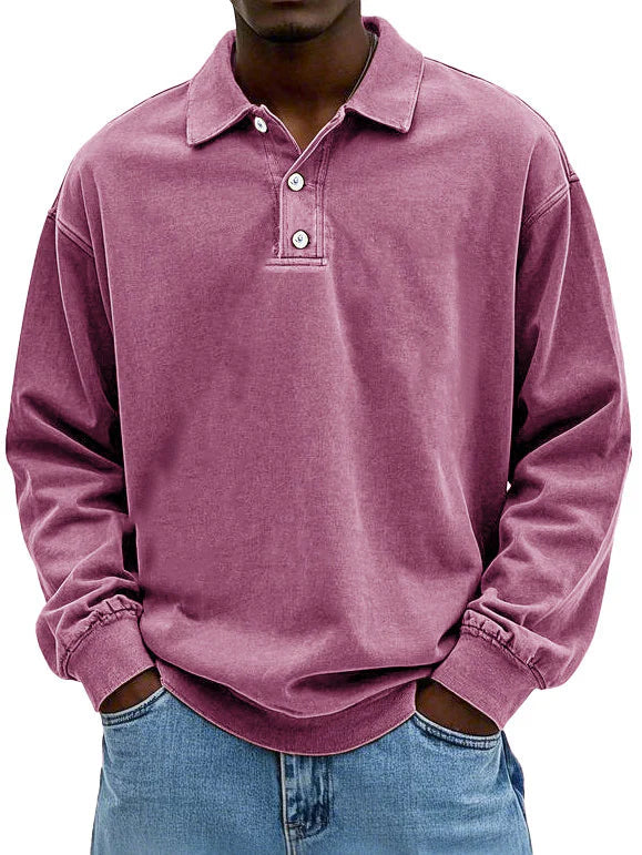 Claudio | Men's Vintage Long-Sleeve Shirt – Timeless Elegance & Comfort