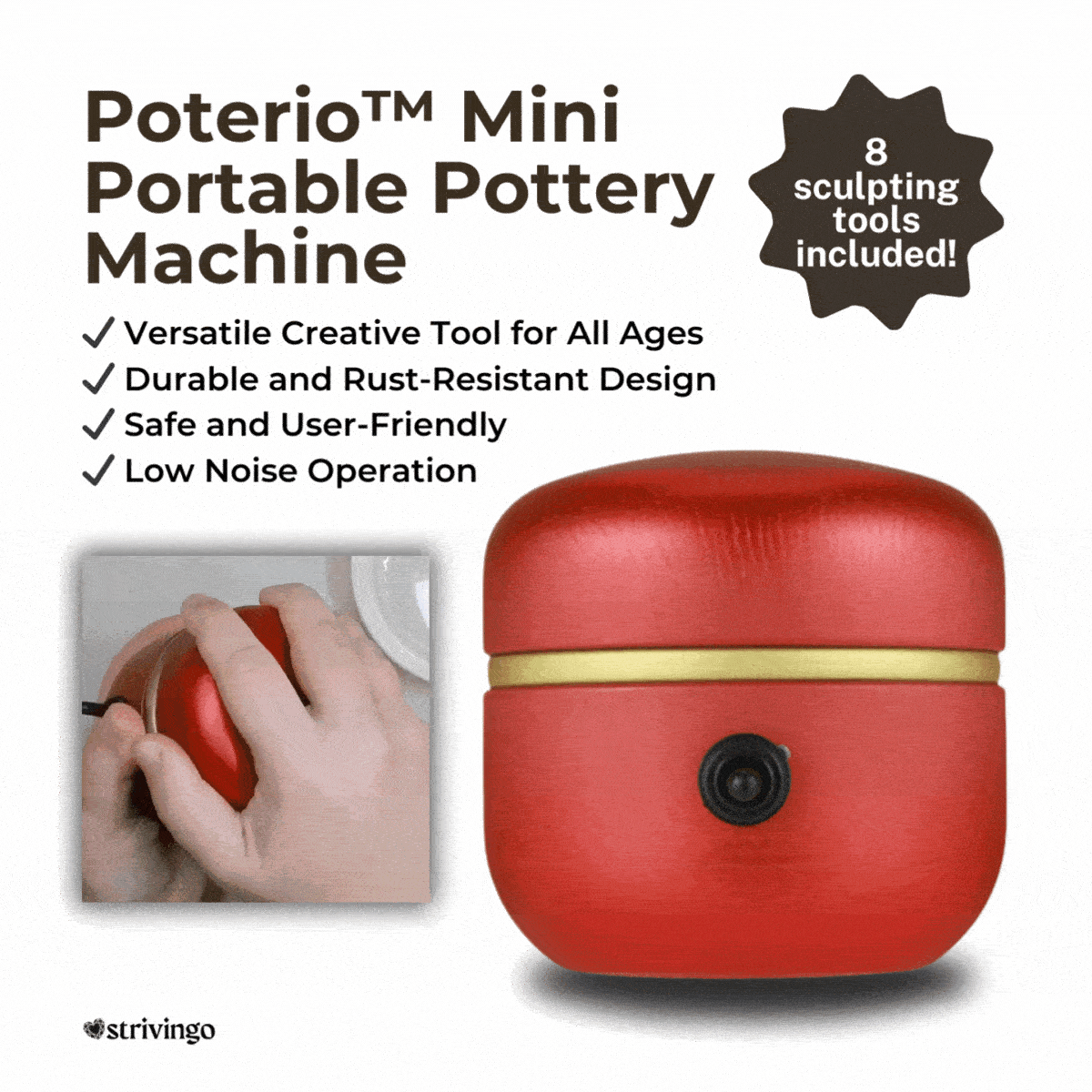Poterio™ | Mini Portable Pottery Machine