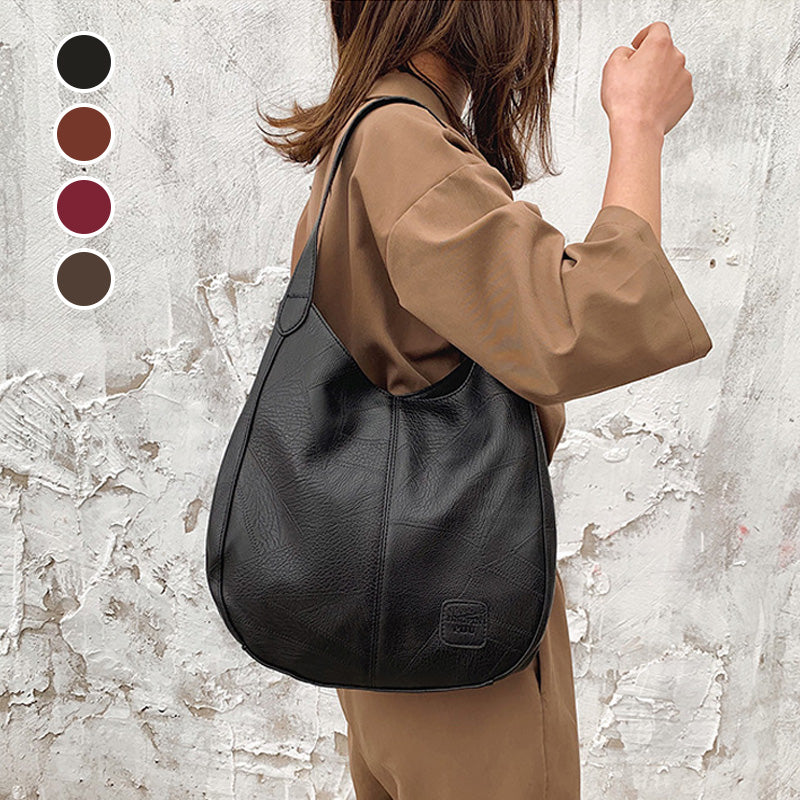 【🎊2025 New Products】👜Women's Large Capacity Retro Soft Leather Shoulder Bag.