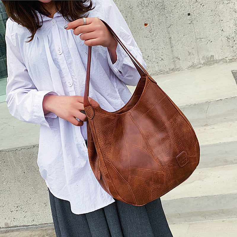 【🎊2025 New Products】👜Women's Large Capacity Retro Soft Leather Shoulder Bag.