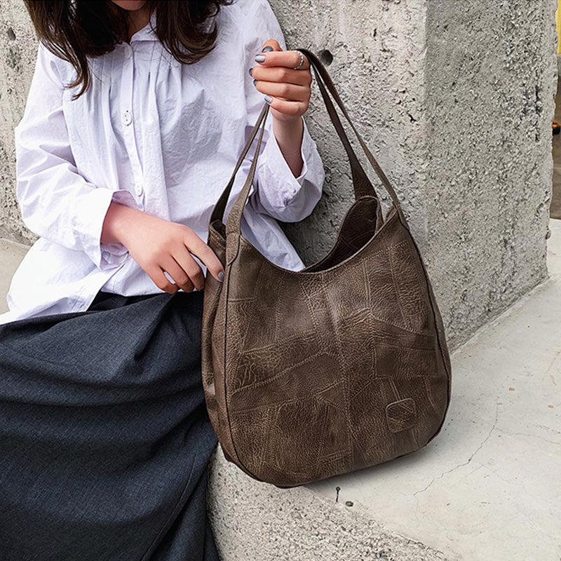 【🎊2025 New Products】👜Women's Large Capacity Retro Soft Leather Shoulder Bag.
