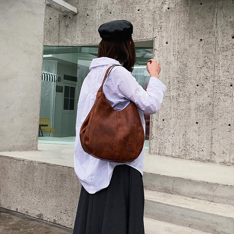 【🎊2025 New Products】👜Women's Large Capacity Retro Soft Leather Shoulder Bag.