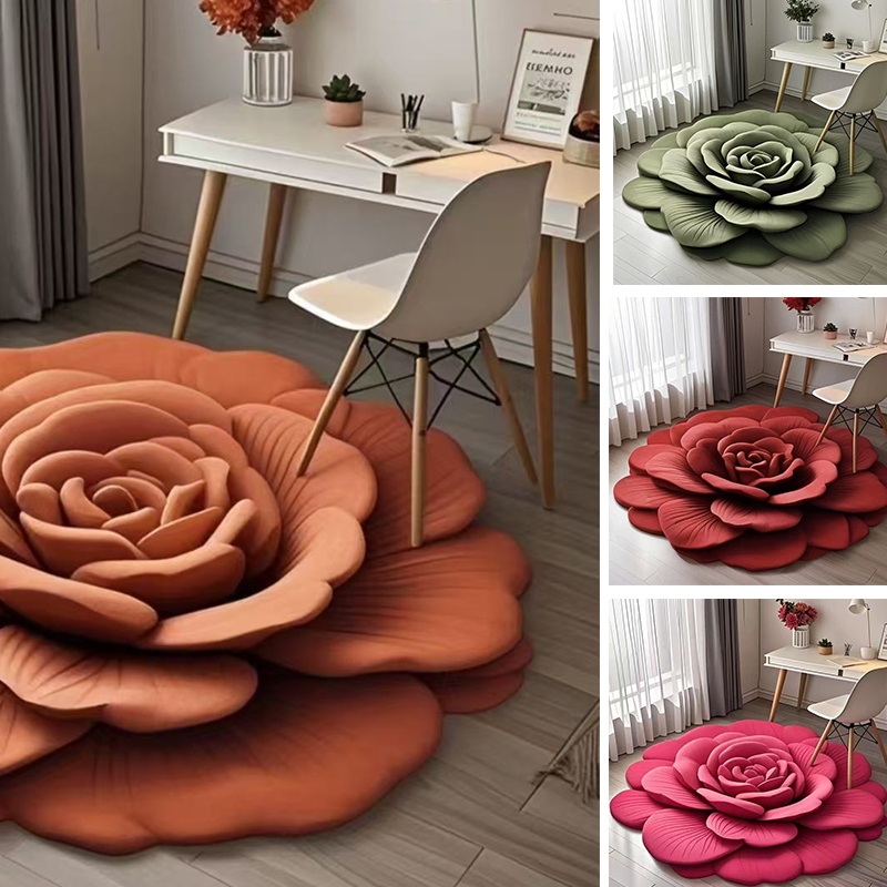 🔥 Hot Hot Discount🌺 Floral & Diatomaceous Earth Floral Plush Rug