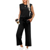 🌸2025 Hot sale👠Women's 2-piece sleeveless set and wide pants