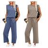 🌸2025 Hot sale👠Women's 2-piece sleeveless set and wide pants