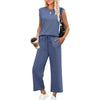 🌸2025 Hot sale👠Women's 2-piece sleeveless set and wide pants