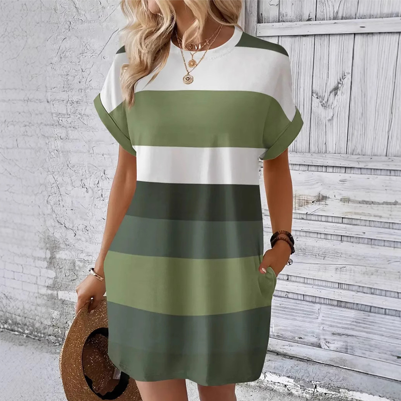 【S-4XL】✨Women's Casual Round Neck Dress