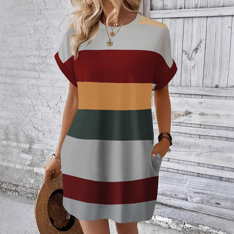 【S-4XL】✨Women's Casual Round Neck Dress