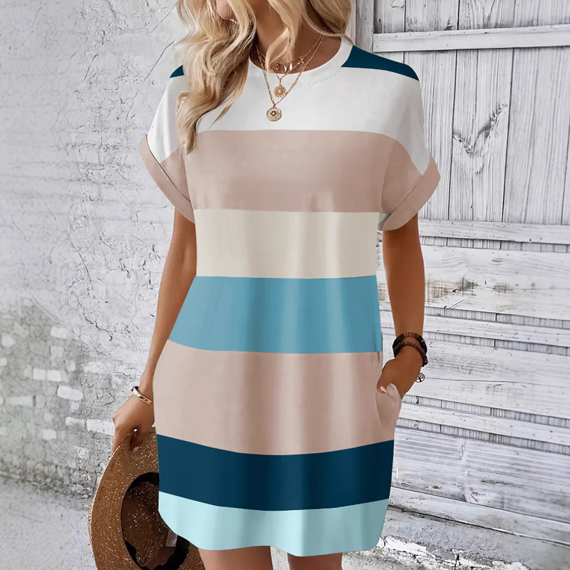 【S-4XL】✨Women's Casual Round Neck Dress