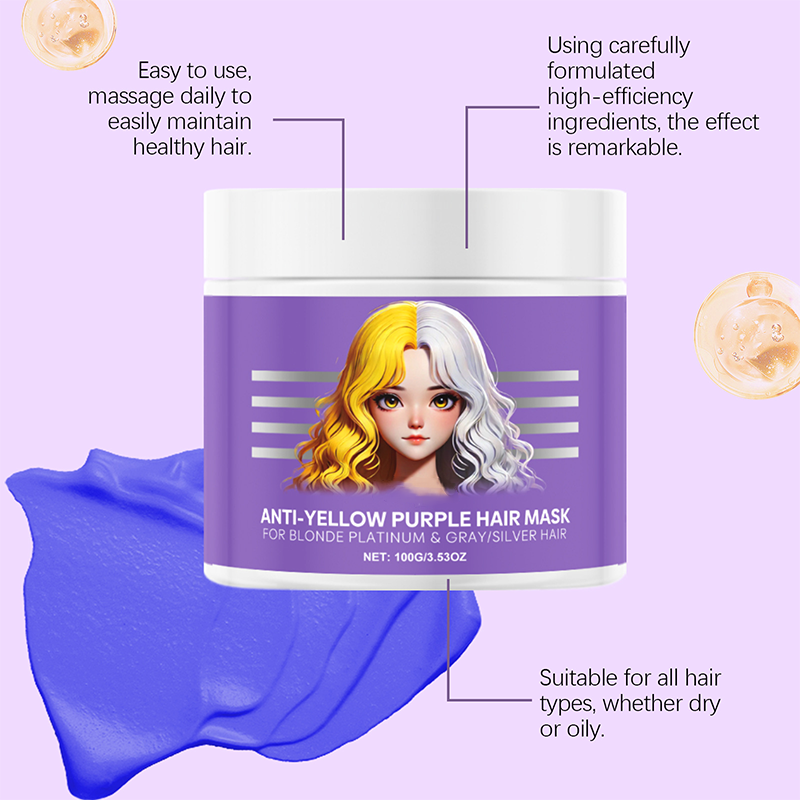 Purple Hair Mask for Yellowing